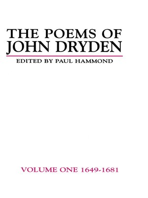 cover image of The Poems of John Dryden